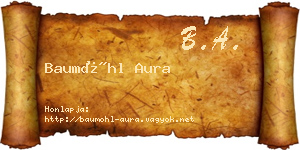 Baumöhl Aura névjegykártya